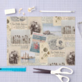 Vintages französisches Kinderkollektiv Seidenpapier (Handwerk)