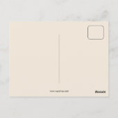 Vintages französisches Kindermusikposter Postkarte (Rückseite)