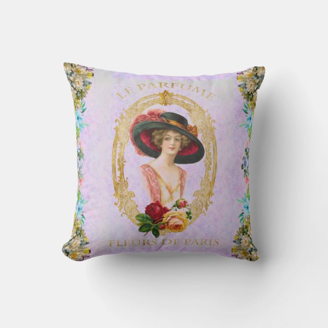 Vintages französisches Kissen (Vorderseite)