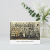 Vintages, französisches Kolonialregime, Erster Wel Postkarte (Stehend Vorderseite)