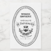 Vintages französisches Konditorlabel Lebensmitteletikett (Einzelnes Label)