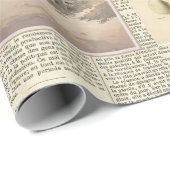 Vintages französisches Küstenlager Geschenkpapier (Rolleneckpunkt)