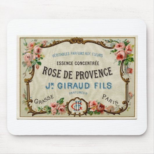 Vintages französisches Label Mousepad (Vorne)