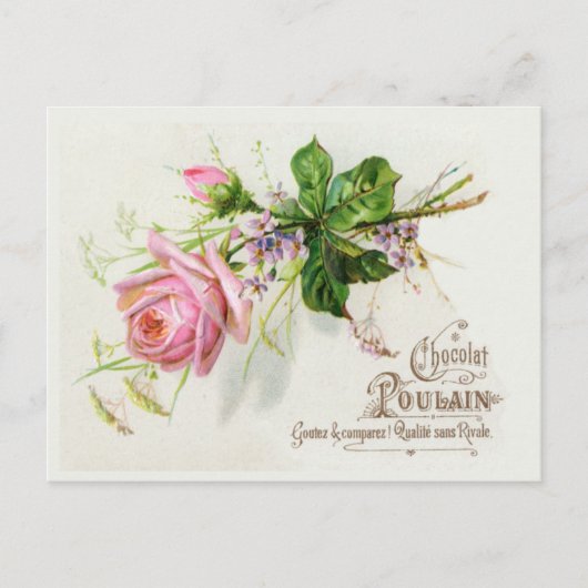 Vintages französisches Label Postkarte (Vorderseite)