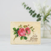 Vintages französisches Label Postkarte (Stehend Vorderseite)