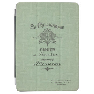 Vintages französisches Notebook Personalisiert Gre iPad Air Hülle