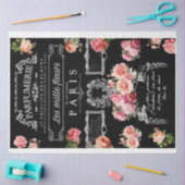 Vintages Französisches Parfüm-Blumenzellenpapier Seidenpapier (Basteln)