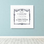 Vintages Französisches Parfüm-Label Leinwanddruck (Insitu (Holzboden))