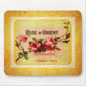 Vintages Französisches Parfüm-Label Mousepad (Vorne)