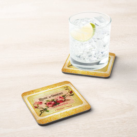 Vintages Französisches Parfüm-Label Untersetzer (Rechte Seite)