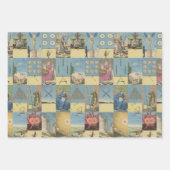 Vintages französisches Pastell-Hand-Tarot Geschenkpapier Set (Vorderseite 2)