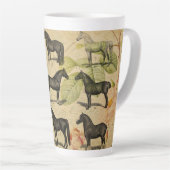 Vintages Französisches Pferd Milchtasse (Rechte Ecke)