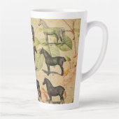 Vintages Französisches Pferd Milchtasse (Rechts)