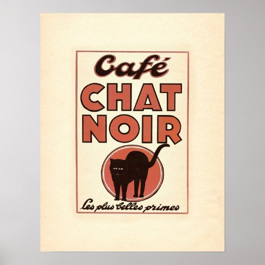 Vintages französisches Plakat "Café Chat noir" (Vorne)