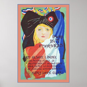 Vintages französisches Plakat des Weltkrieg-1