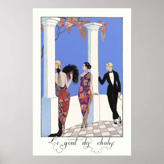 Vintages französisches Portrait Poster (Vorne)