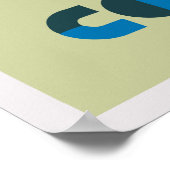 Vintages französisches Poster Cote d'Azur (Ecke)