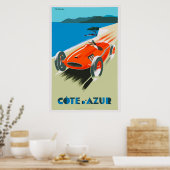 Vintages französisches Poster Cote d'Azur (Küche)