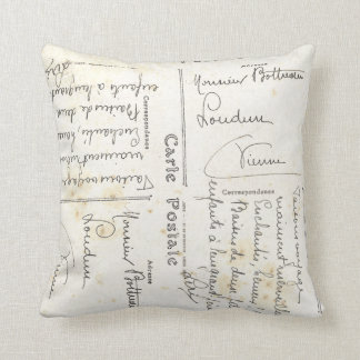 Vintages französisches Postkartenkissen (französis Kissen