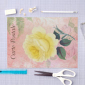 Vintages französisches Postkartenmotiv Seidenpapier (Handwerk)