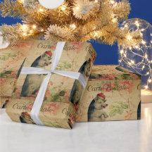 Vintages französisches Postkartenschwein mit Krone