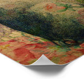 Vintages französisches Postkartenschwein mit Krone Poster (Ecke)