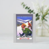 Vintages französisches Reiseplakat auf Karten, Pos Postkarte (Stehend Vorderseite)