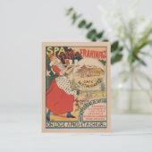 Vintages französisches Restaurant Café Reisen Postkarte (Stehend Vorderseite)