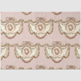 Vintages französisches Rosa-Rose-Blumengarten Deko Seidenpapier