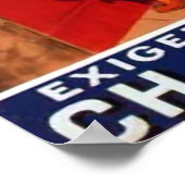 Vintages französisches Schokoladenwerbung Poster (Ecke)