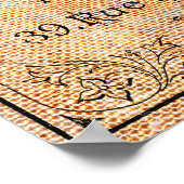 Vintages französisches Schönheitslabel Poster (Ecke)