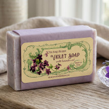 Vintages französisches Seifenlabel - Violets - anp