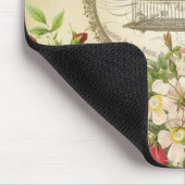 Vintages französisches Shabby Chic Peacock Mousepad (Ecke)