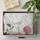 Vintages französisches Skriptpinsel Seidenpapier (Geschenk)