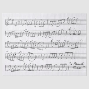 Vintages französisches Song Sheet Music Decoupage Seidenpapier