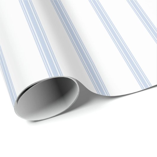 Vintages französisches Strickmuster blaues Geschen Geschenkpapier (Rolleneckpunkt)