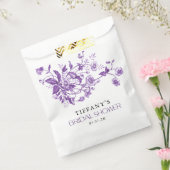 Vintages französisches Toile Lila Brautparty Geschenktütchen (Versiegelt)