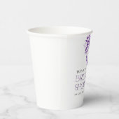 Vintages französisches Toile Lila Brautparty Pappbecher (Rechts)