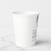 Vintages französisches Toile Lila Brautparty Pappbecher (Rechts)