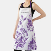 Vintages französisches Toile Lila Brautparty Schürze (InSitu)