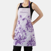 Vintages französisches Toile Lila Brautparty Schürze (InSitu)