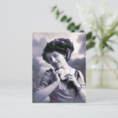 "Vintages Französisches Valentin" Feiertagspostkarte (Stehend Vorderseite)