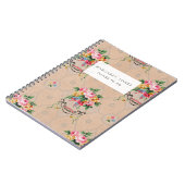 Vintages französisches Wallpaper-Journal Notizblock (Linke Seite)