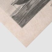 Vintages französisches Wasserschiff Ephemera Decou Seidenpapier (Detail)