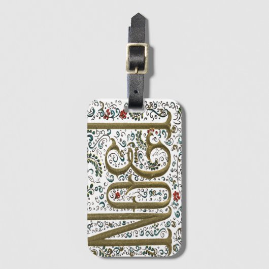 Vintages französisches Weihnachtsgeschenk-Weihnach Gepäckanhänger (Vorderseite Vertikal)