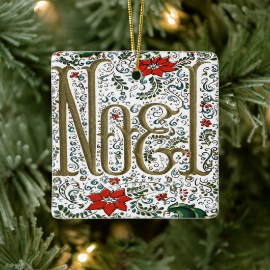 Vintages französisches Weihnachtsgeschenk-Weihnach Keramikornament (Baum)