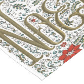 Vintages französisches Weihnachtsgeschenk-Weihnach Mittelgroßer Tischläufer (Ecke)