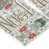 Vintages französisches Weihnachtsgeschenk-Weihnach Tischdecke (Schrägansicht)