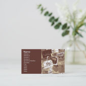 Vintages französisches Weinetikett Visitenkarte (Stehend Vorderseite)