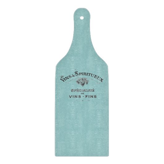 Vintages französisches Weinkeller- und Paddelbrett Schneidebrett (Vorderseite)